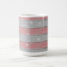 Glitter Striped Zig Zag Mug