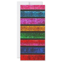 Glitter Stripes Full Color Rack Card