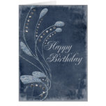 Glitter Swirls Birthday Greeting Cards