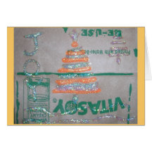 Glitter Trees Greeting Cards