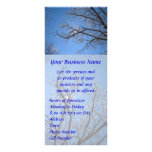 Glittering Ice and Snow Covered Trees Personalized Rack Card