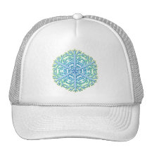 Glittery Christmas Snowflake Ice Crystal Hats