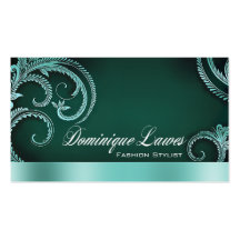 "Glitz Glam" - Classy Chic Elegant Fashion Stylist Business Card Templates