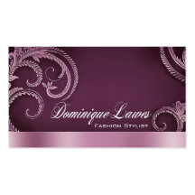 "Glitz Glam" - Classy Chic Elegant Fashion Stylist Business Card Templates