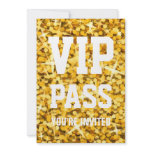 Glitz "Gold" 'VIP PASS' invitation