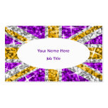 Glitz UK "Gold" white oval business card