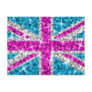 Glitz UK Pink postcard