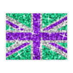 Glitz UK Purple postcard