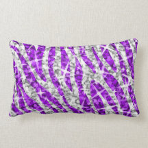 Glitz Zebra throw pillow
