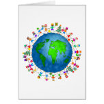 Global Christmas Kids Greeting Cards