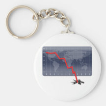 Global Economic Crisis Key Chain