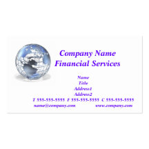Global Financial Services Business Card