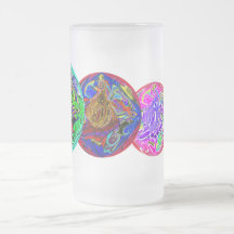 GLOBAL FUSION TALL FROSTED GLASS MUG
