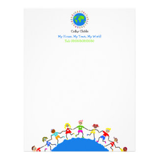 Kids Letterhead, Custom Kids Letterhead Templates