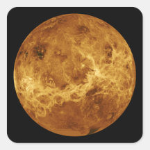 Global view of the surface of Venus Square Sticker