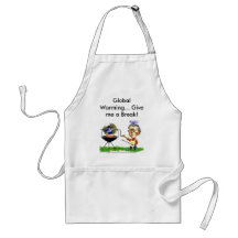 global warming Apron