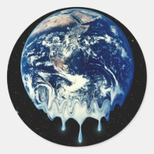 Global Warming II Round Stickers