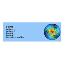 Global Warming Profile Cards Business Card Template