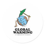 Global warming season sticker