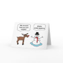 global warming snowman cards