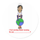 Global warming stickers