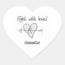 GlobalGirl Heart stickers