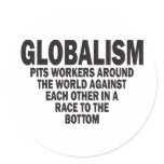 Globalism Round Stickers