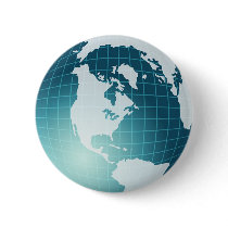 Globe Pinback Buttons