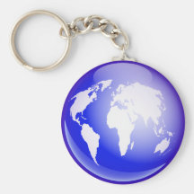 Globe du monde porte-clés