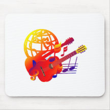 Globe guitars gradient mouse pad