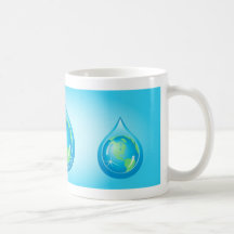 Globe In Waterdrop Coffee Mug