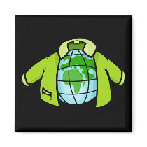 Globe Jacket Refrigerator Magnets
