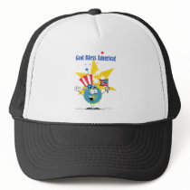 Globe with American Flag Hat