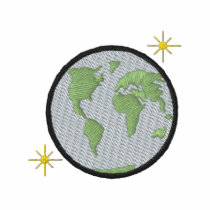 Globe with stars polo shirt
