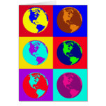 Globes colorés carte
