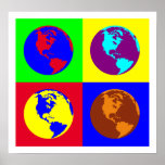 Globes colorés I Posters