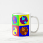 Globes colorés mug