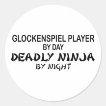 Glockenspiel Deadly Ninja by Night Sticker