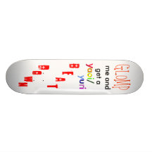 GLOMP me and get a yaoi/yuri BEATDOWN Skate Board