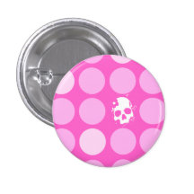 Gloom Polka Dot Skull Button