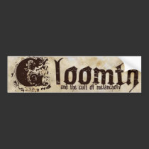 Gloomth logo Bumper Sticker bumper stickers