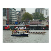 "Gloriana" passes Tower Pier Postcards