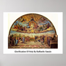 Glorification Of Holy By Raffaello Sanzio Poster