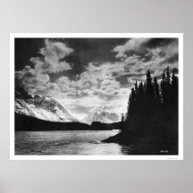 Glorious Alaska Mountains 1920 Print