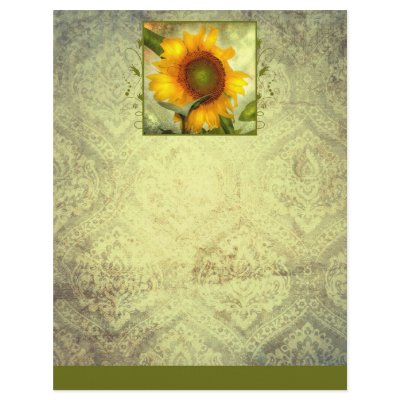 Glory Sunflower Letterhead (Stationary) by StacyLeeArt