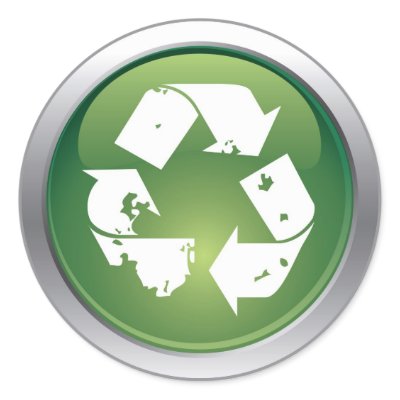 Glossy recycle sticker by artselectory