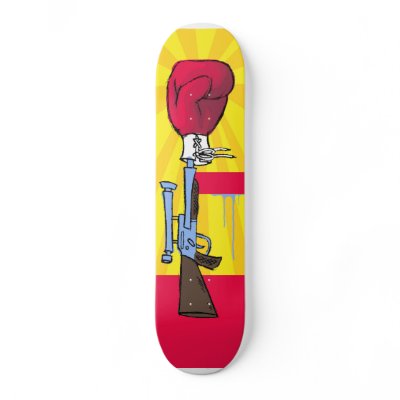 glove gun skate board by aaronlashomb