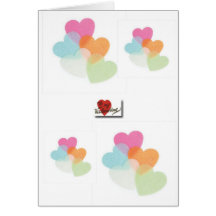 glow-in-the-dark-hearts, glow-in-the-dark-heart... greeting card