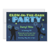 Glow in the Dark Party Invitation for Kids