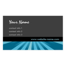 Glow Series - Blue Business Card Template